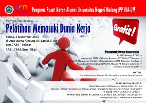 Pelatihan Memasuki Dunia Kerja September 2013