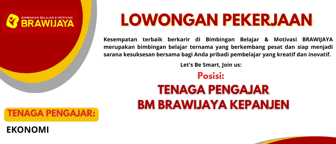Bimbingan Belajar & Motivasi BRAWIJAYA Kepanjen, We’re Hiring